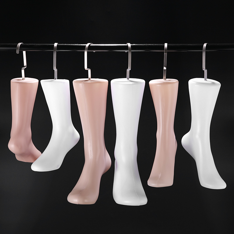 Men's and women's foot model socks mold hanging plastic socks foot socks model hanging foot mold stall with hook foot mold - Taobao