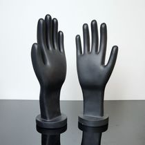 Male industrial labor insurance gloves hand model black abstract hand Flat plastic hand Male prosthetic hand Male double hand plus size hand