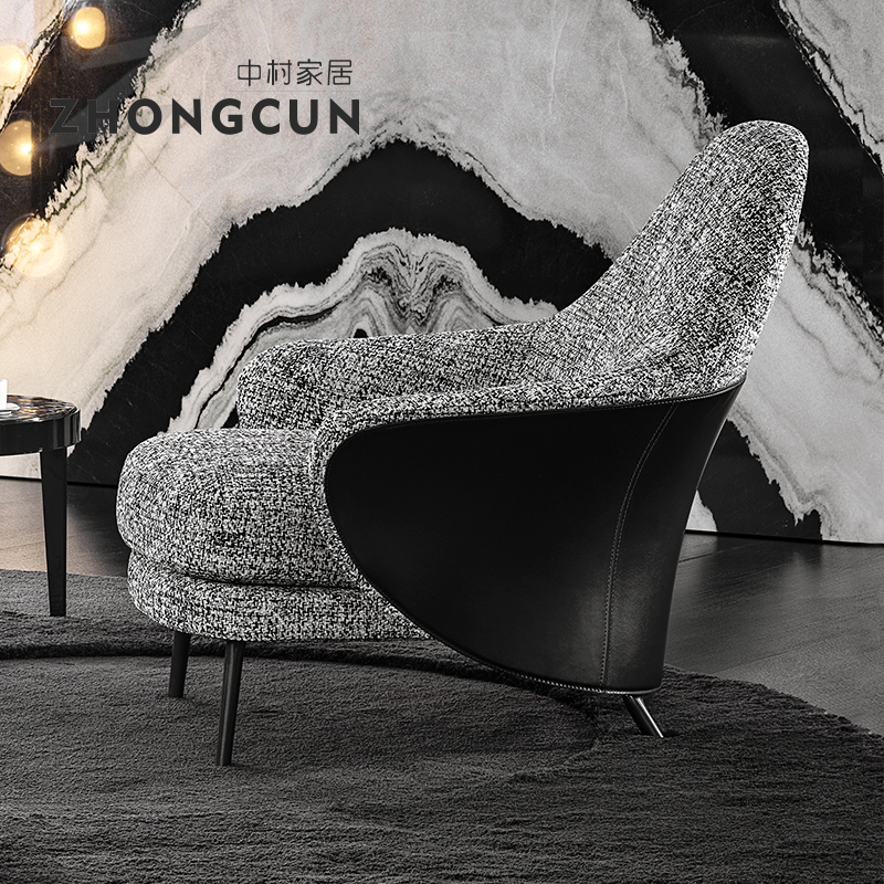 Nordic modern very simple people sofa chair clubhouse designer backrest Yang Tai negotiate creative stool leisure chair