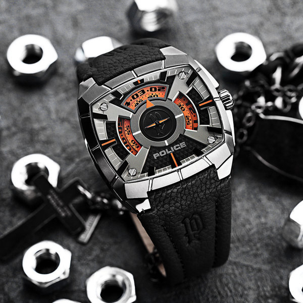 意大利潮牌 POLICE PL.14796 复古时尚男式腕表 天猫优惠券折后￥849包邮（￥1049-200）2色可选 可12期0息分期