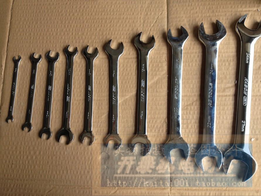 No rusty steel opening wrench male-made opening wrench Car machine repair 5 gold tool opening wrench-Taobao
