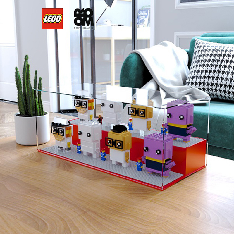 LEGO square head display cabinet ROOM people building blocks toy display stand LEGO children's storage box acrylic