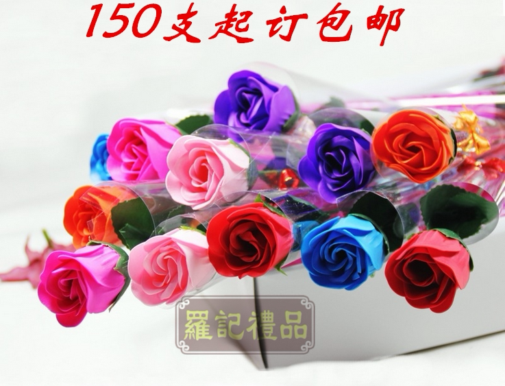 Fair sale business gift rose carnation soap flower soap flower mother's day Valentine's day gift fair sale gift