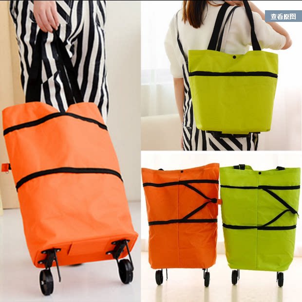 Will sell gift shopping bag foldable portable shopping bag supermarket shopping cart tug truck can be customized LOGO