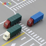 Цветная малая грузовика модель модели недвижимости модели песчаного стола Материал автомобиль модель транспорта