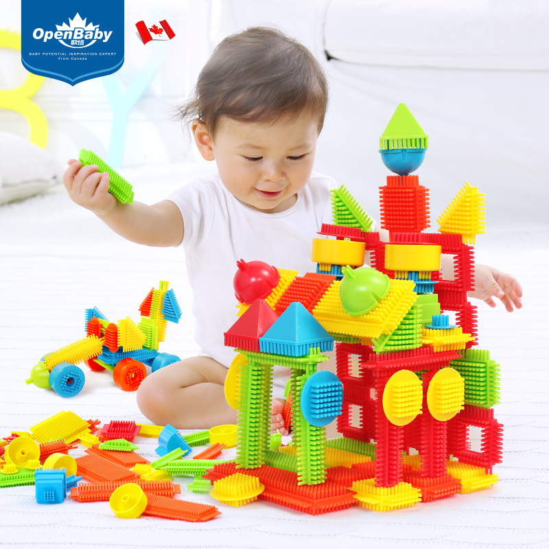 Baby mane building block toy Children's baby pineapple comb Spurs hedgehog building blocks spell and puzzle big grain hair