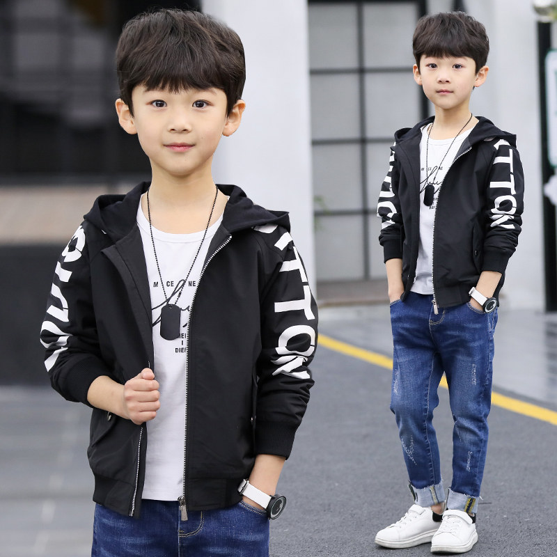 6 Boys coat autumn 2021 new Han Edition Leisure 9 boys 10 children in spring and autumn 12 in the big children's jacket 15 years old