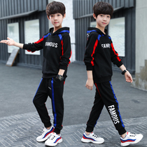 2021 new suits for boys big children little boys suits hooded spring and autumn childrens casual fashion clothes