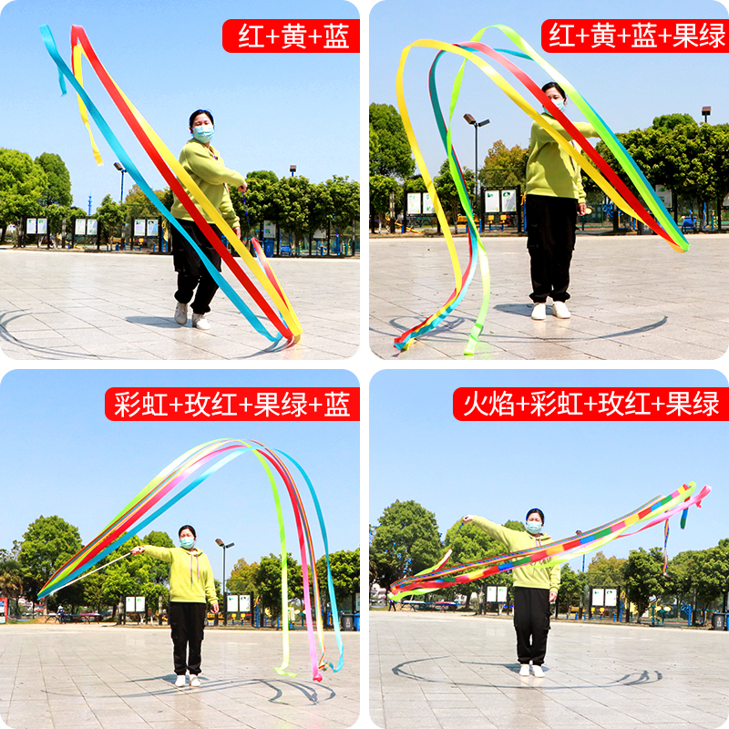 舞动龙影：8米长彩带舞龙让广场舞焕发新活力