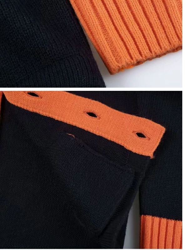 Spike 2019 mùa xuân đầu hổ thêu màu sắc phù hợp với áo len nam dày kim kiểu áo len nam kiểu đan len J752 - Cardigan