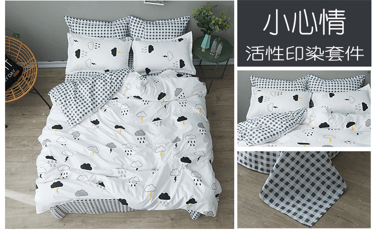 Bắc âu nhỏ tươi ins gió xương rồng bốn mảnh bộ đồ giường Lai giường đảng sinh viên sheets quilt bìa ba mảnh bộ chăn gối