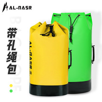 Alnas With Hole Rope Bag Waterproof Wrap Rope Bag Rescue Expedition Backpack Rock Climbing Bag Rope Containing Pack Backpack