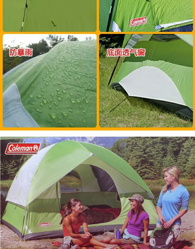 Lều biệt thự Mỹ Coleman coleman sundome loạt Bốn người sáu phòng sáu người cổ điển - Lều / mái hiên / phụ kiện lều