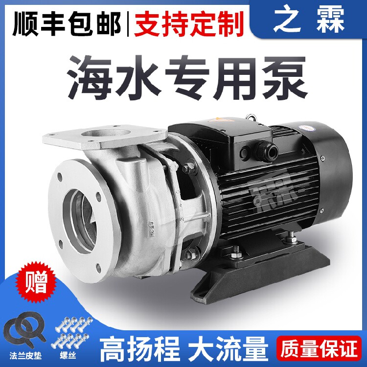 Seawater pump stainless steel seafood pond farm 4 inch pump 3 inch high flow agricultural irrigation circulation pump silent