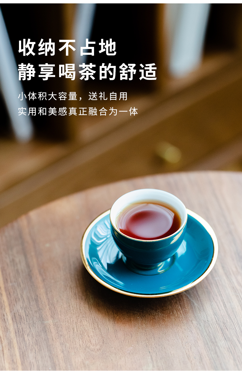 Small single master cup of ceramic Japanese tea cups cup tea cup kung fu tea set a single sample tea cup single CPU
