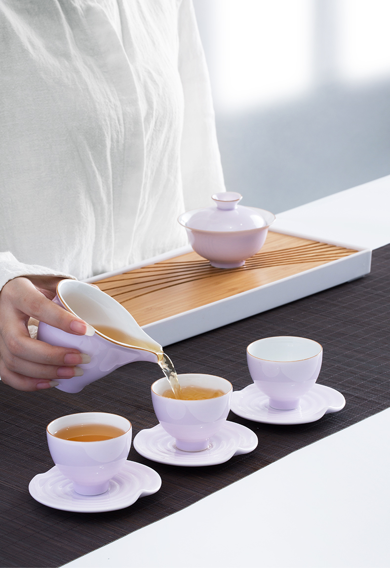 Dehua ceramic fair large tea sea BeiBei heat - resistant thickening creative kung fu tea cup insulation the separator