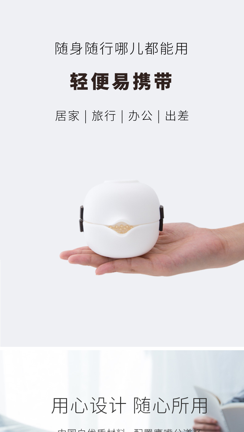 White porcelain crack cup travel tea set suit portable package a pot of three cups of teapot teacup with custom logo