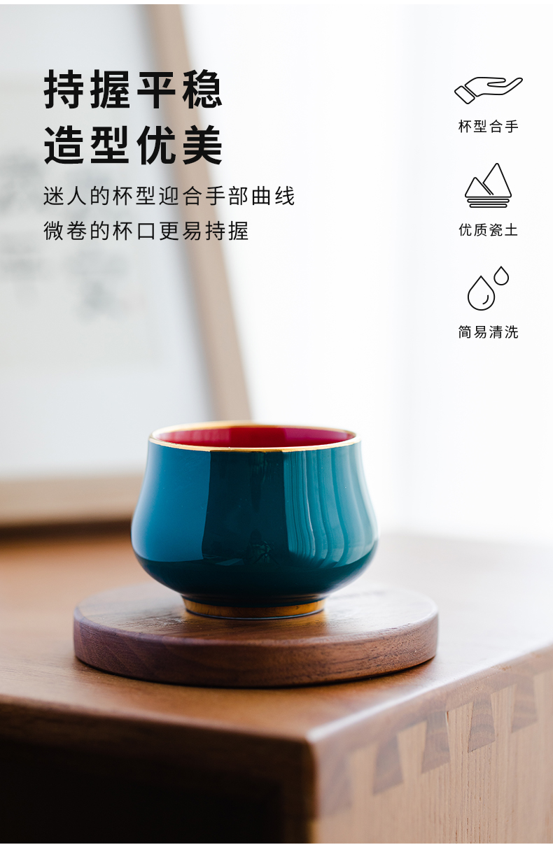 Ceramic cups single master cup single cup sample tea cup only Japanese small tea cups, individual cup of kung fu tea