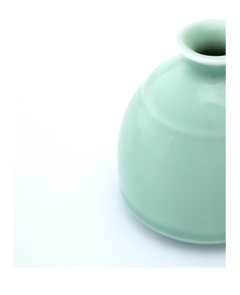 Ceramic mini dry flowers inserted tea accessories pottery flower implement vases, flower art home office hydroponic floret bottle