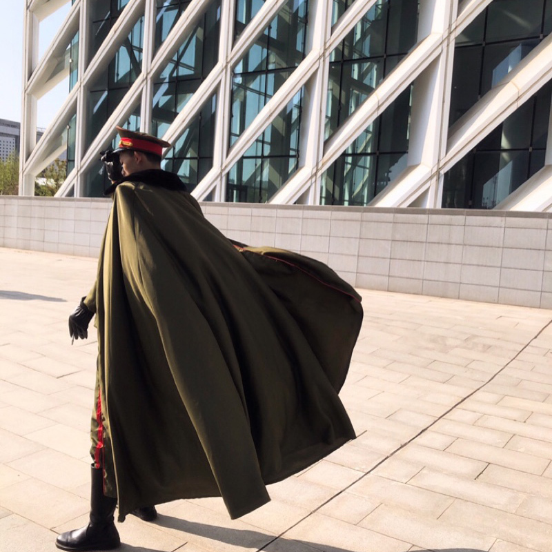 Old Nine Gate Young General Uniform, Warlord Costume, Men's Cosplay Outfit, Republic of China Warlord Outfit, Grand General Uniform, Buddha Robe, Cloak