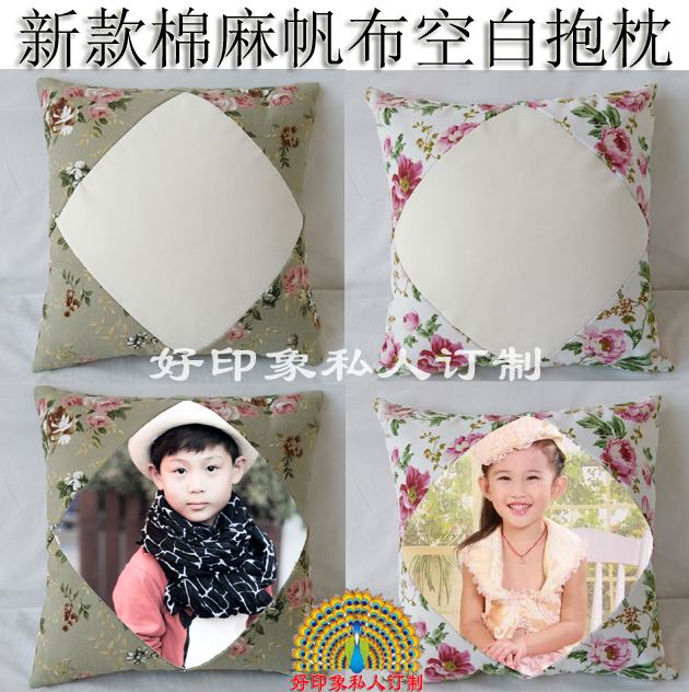 New DIY thermal transfer hand-painted web version printed consumables Korean printed canvas blank holding pillows close to pillowcase wholesale