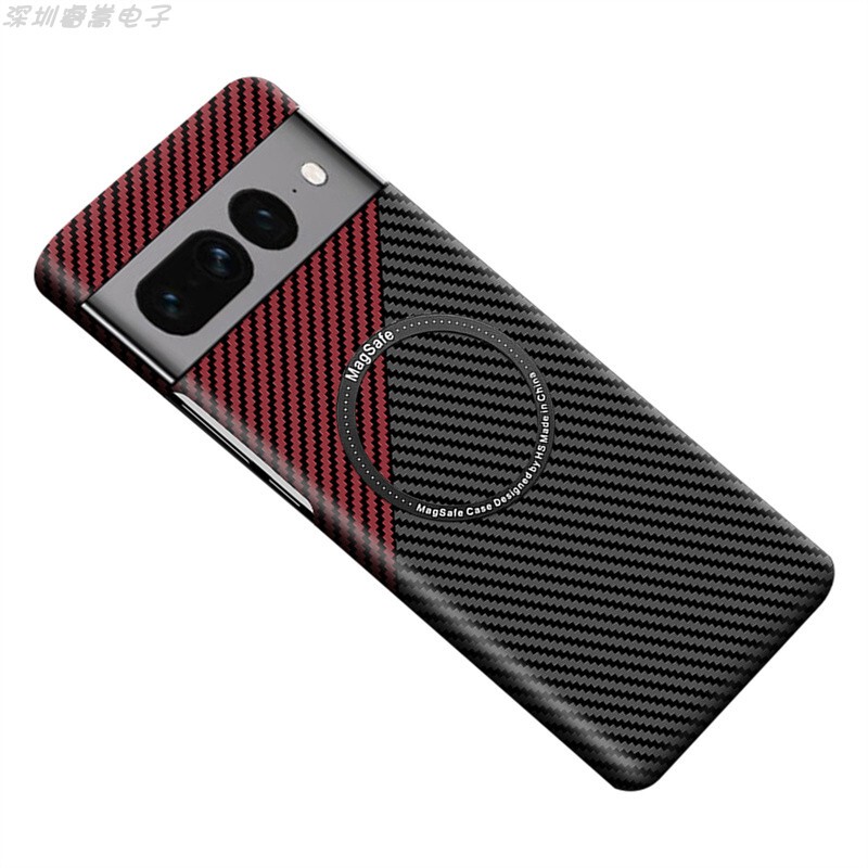 Google Pixel7Pro Carbon Fiber Ultra-Thin Anti-Fall Phone Case Pixel7A Protective Lens Magsafe Magnetic Charging