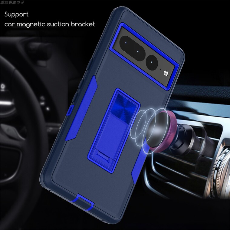 Tough Shockproof Rugged Hybrid Kickstand Function 7, 7 Pro Google Pixel Phone Case