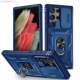 Sliding Camera Lens Protection Phone Cases Covers Ring Kickstand Tough Shockproof Galaxy S23, Galaxy S23 Plus, Galaxy S23 Ultra,