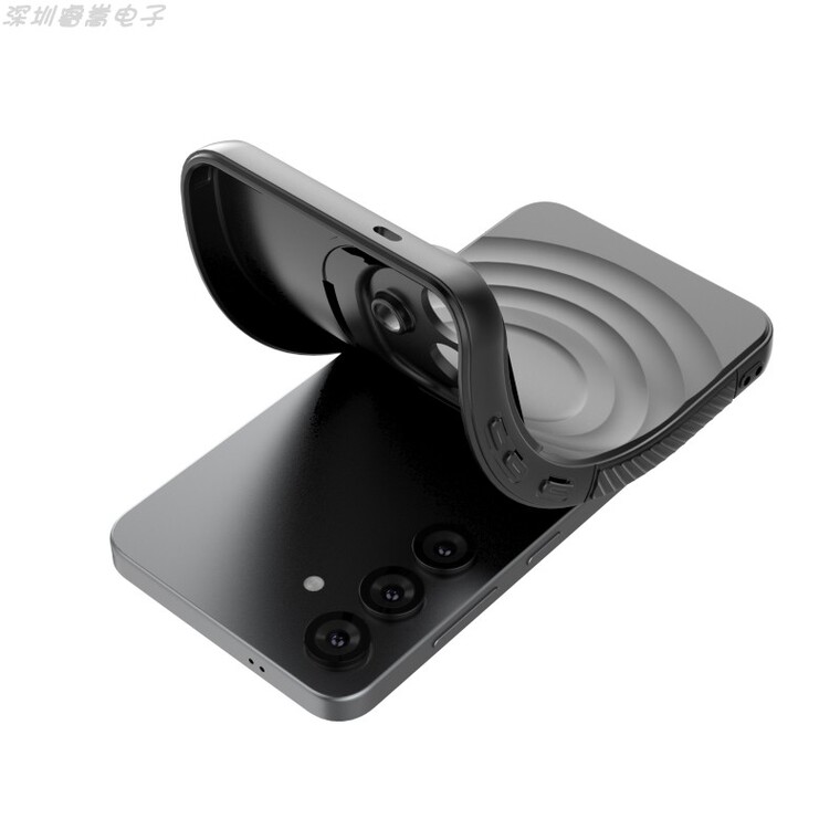 Matte Gray Concentric Circle MagSafe , , 14 Phone Case