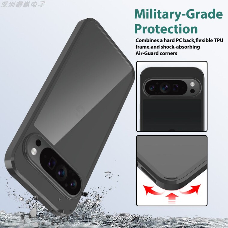 Transparent Clear Acrylic Scratch Of Anti Scratch Resistant 9, 9 Pro, 9 Pro XL Google Pixel Phone Case
