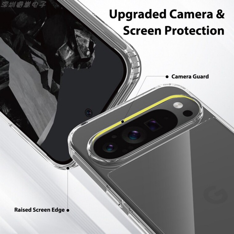 Transparent Clear Acrylic Scratch Of Anti Scratch Resistant 9, 9 Pro, 9 Pro XL Google Pixel Phone Case