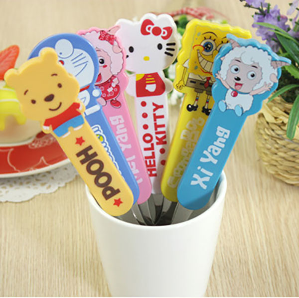 Creative Cartoon Children's Tableware, Fun Winnie the Pooh Spoon, Fork, and Cutlery, Portable for Home Use and Takeout