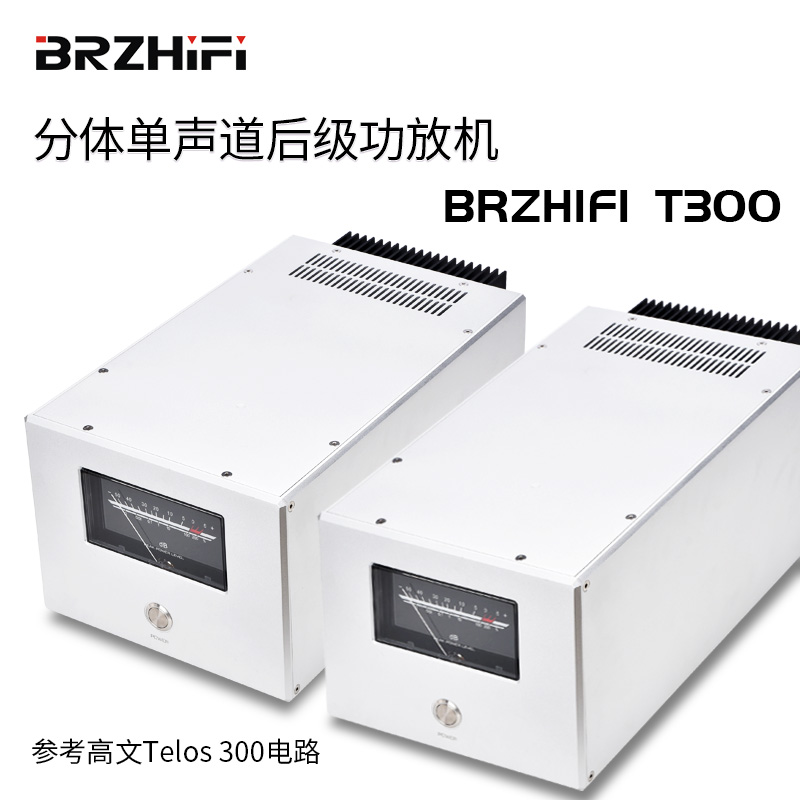 BRZHIFI Two-piece high-power post-power amplifier 200W high fidelity hair burn grade reference high-text T300