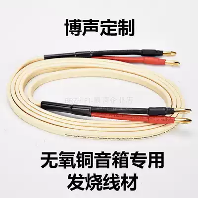BRZHIFI buy one get one free oxygen-free copper horn wire 4N 99 99% pure copper power amplifier sound box line banana head line