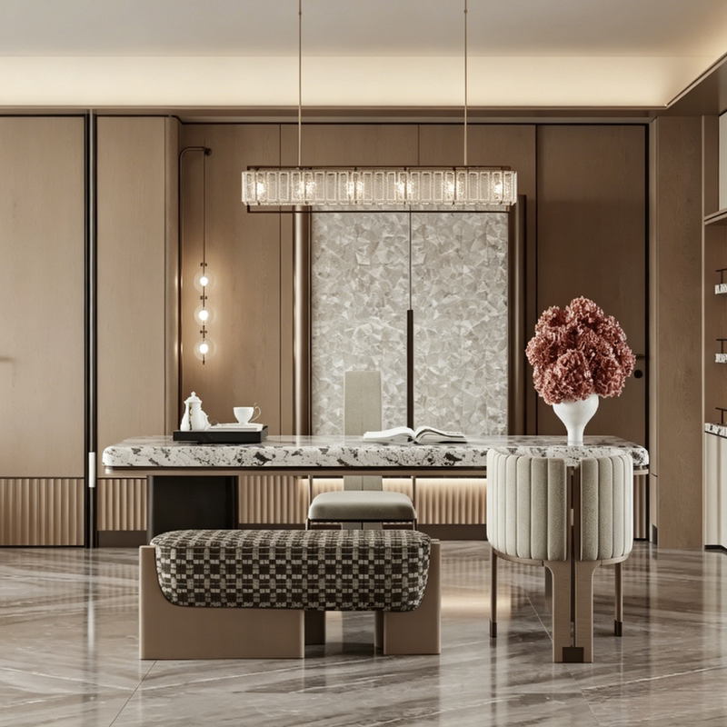 Modern Light Luxury Tables and Chairs, Desks, Reading Tables, Hotel Club Meeting Tables, Sales Office Mezzanine Combination Reception Desks Modern Light Luxury Tables and Chairs, Desks, Reading Tables, Hotel Club Meeting Tables, Sales Office Mezzanine Combination Reception Desks