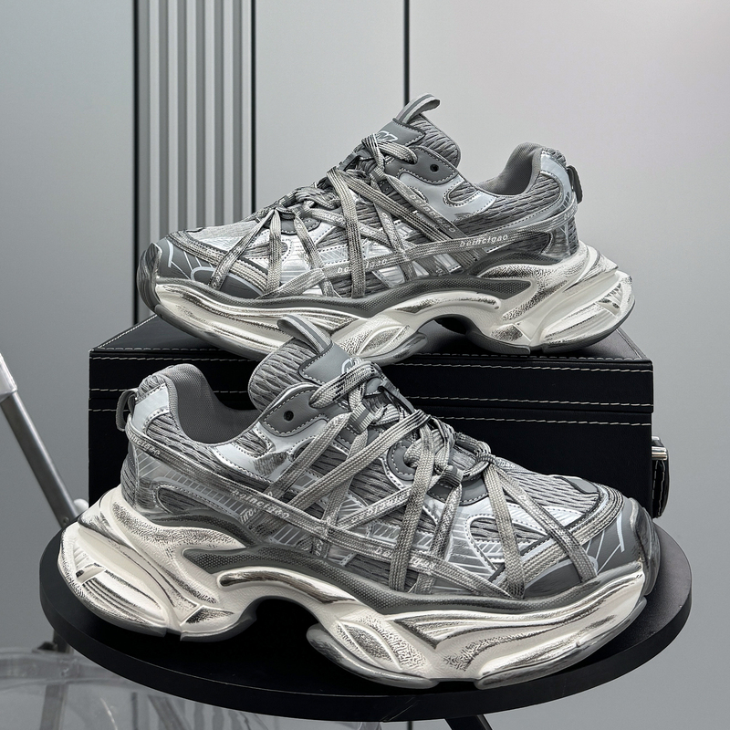 Men's Shoes 2026 New Trendy Dad Shoes, Popular Paris Vintage Sneakers, Men's Thick-Soled Height-Increasing Casual Shoes