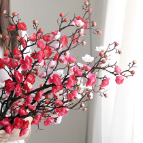 Plum blossom artificial flower silk flower Zen flower arrangement Chinese home decoration living room ornaments plastic flower branches