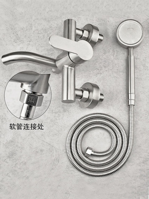 Sus304 Stainless Steel Shower Set Faucet for Bath Tub Concealed Triple Hot and Cold Water Mixing Valve Switch