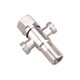 304 Stainless Steel Triangle Valve, One Inlet, Two Outlets, Three-Way, Dual Outlet Water Valve for Toilet, Sink, Angle Valve, Water Diverter, Water Stop Valve