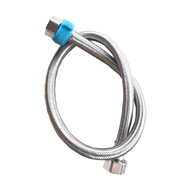 304 Stainless Steel Wire Braided Explosion-Proof Pipe for Washbasin Sink Hot and Cold Water Faucet Single-Head Pointed Inlet Hose Manufacturer
