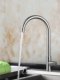 304 Stainless Steel Single Cold Water Faucet for Kitchen Sink, Dishwashing Basin, Splash-Proof Sink, Rotating Outlet Faucet