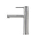 304 Stainless Steel Pull-Out Basin Faucet for Countertop Basin, Household Single-Hole Hot and Cold Rotating Faucet for Hand Washing