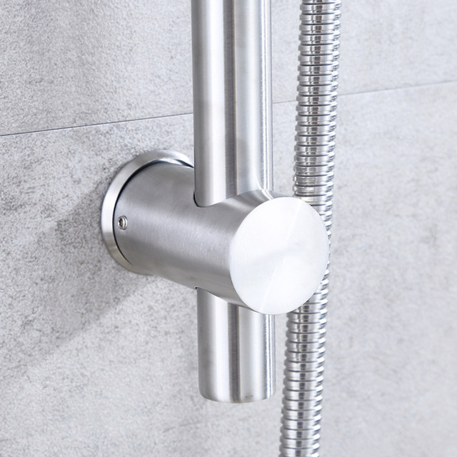 All 304 Stainless Steel Adjustable Shower Rod, Shower Rod with Hanging Basket, Shower Set, Shower Slide Set Manufacturer