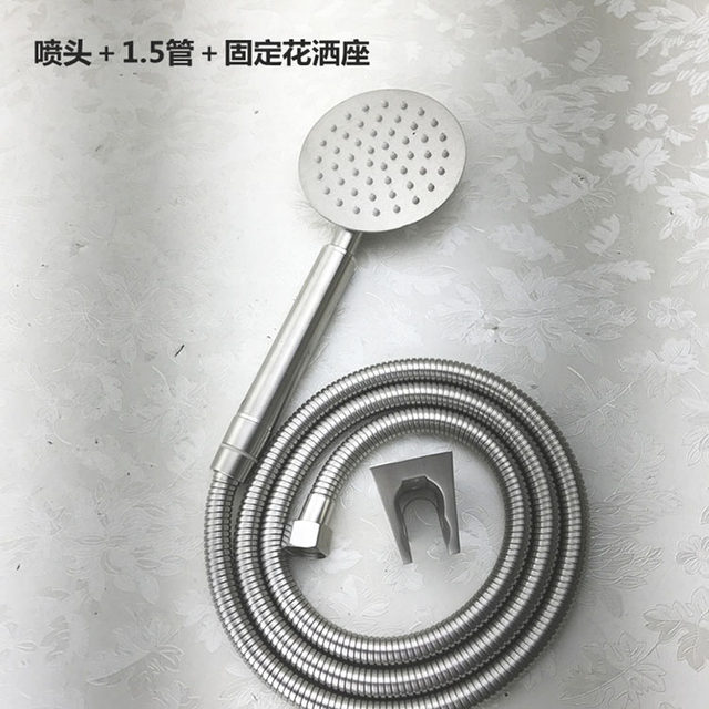 304 Stainless Steel Pressurized Shower Head Handheld Rain Shower Booster Hand Spray Shower Head