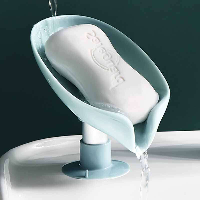 Creative Minima Kitchen Bathroom Sanitizer Sink Suction Cup Soap Drain Rack Home Soap Containing Box Handmade Soap Rack