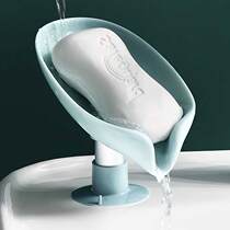 Creative simple kitchen bathroom sink suction type soap drain rack household soap storage box handmade soap rack