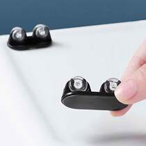 Stickable pulley 4 pack storage box box roller household bottom wheel DIY small household appliance ornaments mute pulley