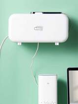 Creative modern row insertion storage box wall plug board holder wire box plastic wire storage box wire storage