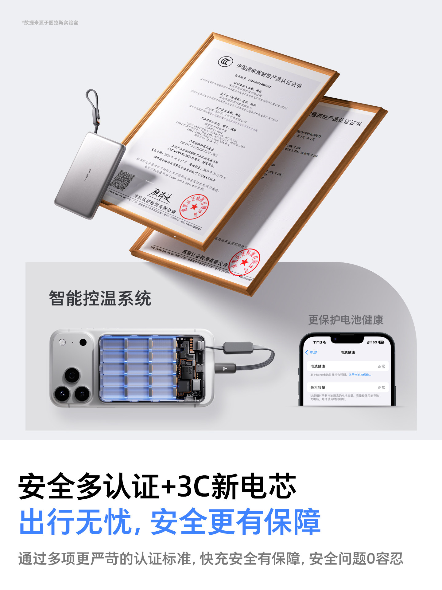 Turas 2026 New Model Magnetic Little Cloud Power Bank with Built-In Cable, 3C Certified, Suitable for Airplanes, Compatible with Apple 17Pro, Ultra-Thin, Large Capacity, Fast Charging, Official Magsafe, Xiaomi