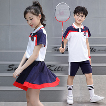 Kindergarten uniform summer new male and female children primary and secondary school students sports school uniforms
